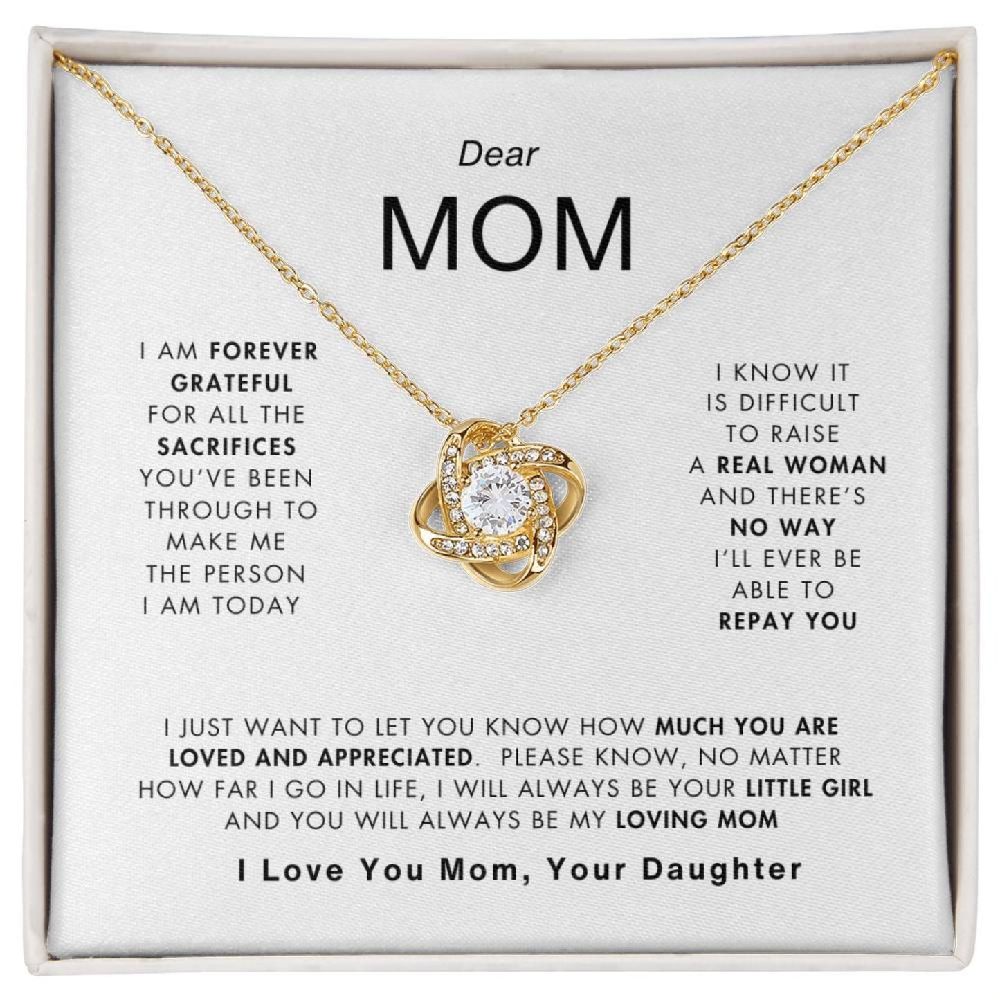 A Daughters Love Necklace | Best Gift for Mom | Best Gift from Daughter | Best Gift for Mothers day | Best Jewelry Gift for Mom | 😍