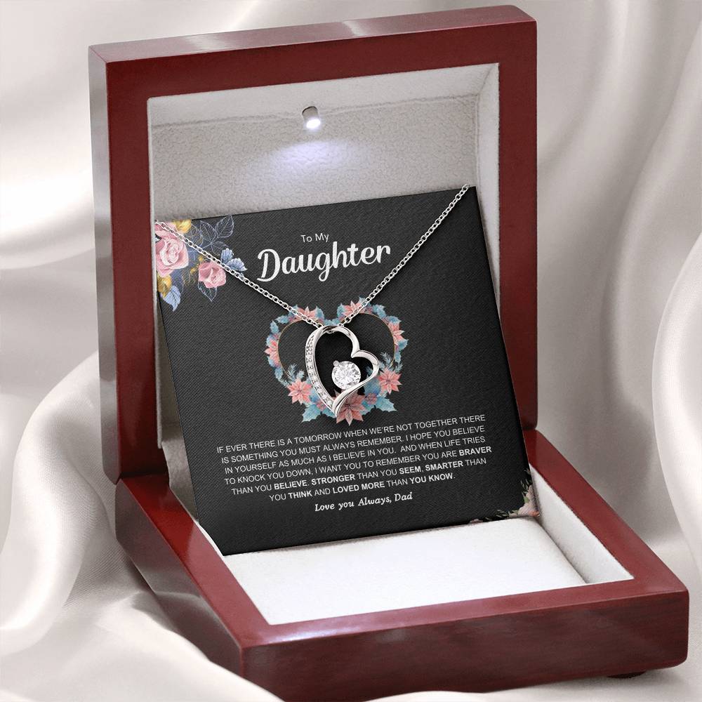 Dad's pledge | Forever Love Necklace | Best gift for daughter | Best gift for daughters birthday | Best gift for daughters graduation | Best gift from Dad