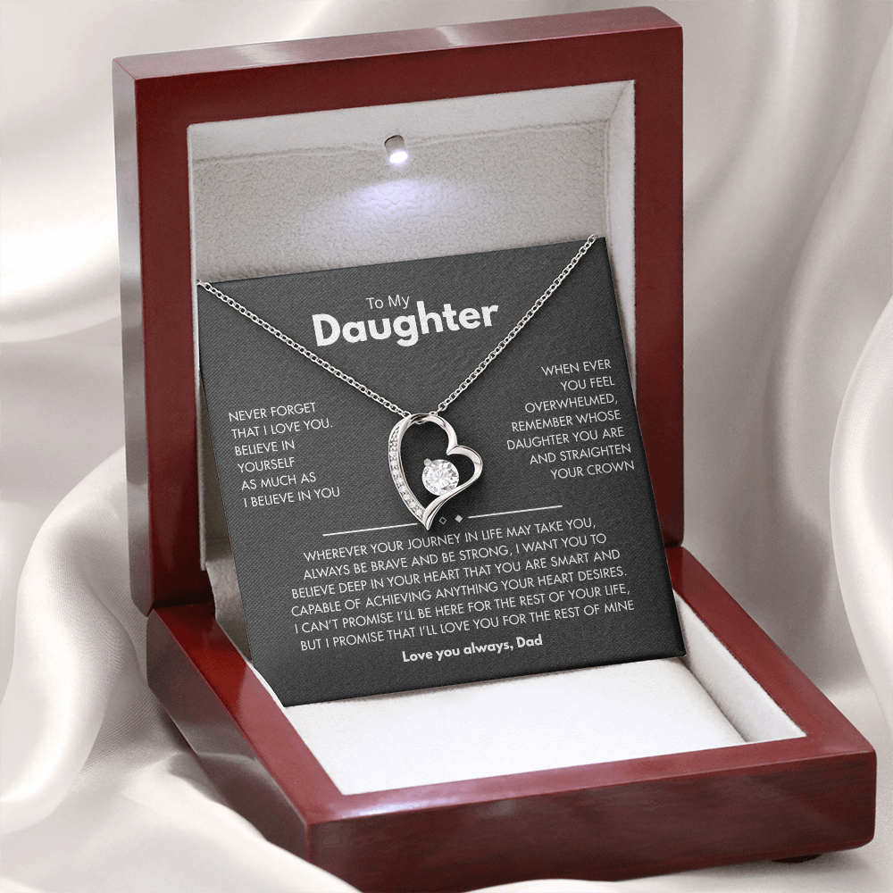 To my Daughter | Best for daughter | Best gift from Dad | Best jewelry gift for daughter | Forever Love Necklace