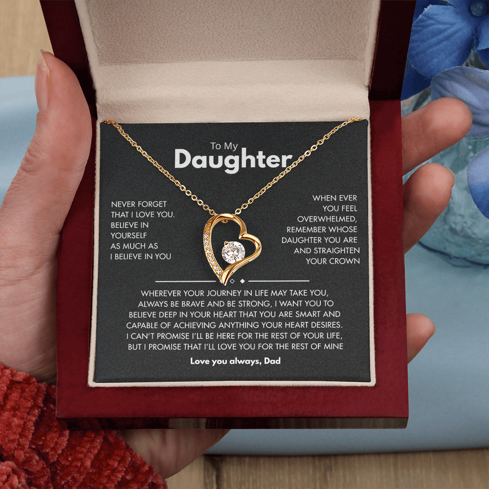 To my Daughter | Best for daughter | Best gift from Dad | Best jewelry gift for daughter | Forever Love Necklace