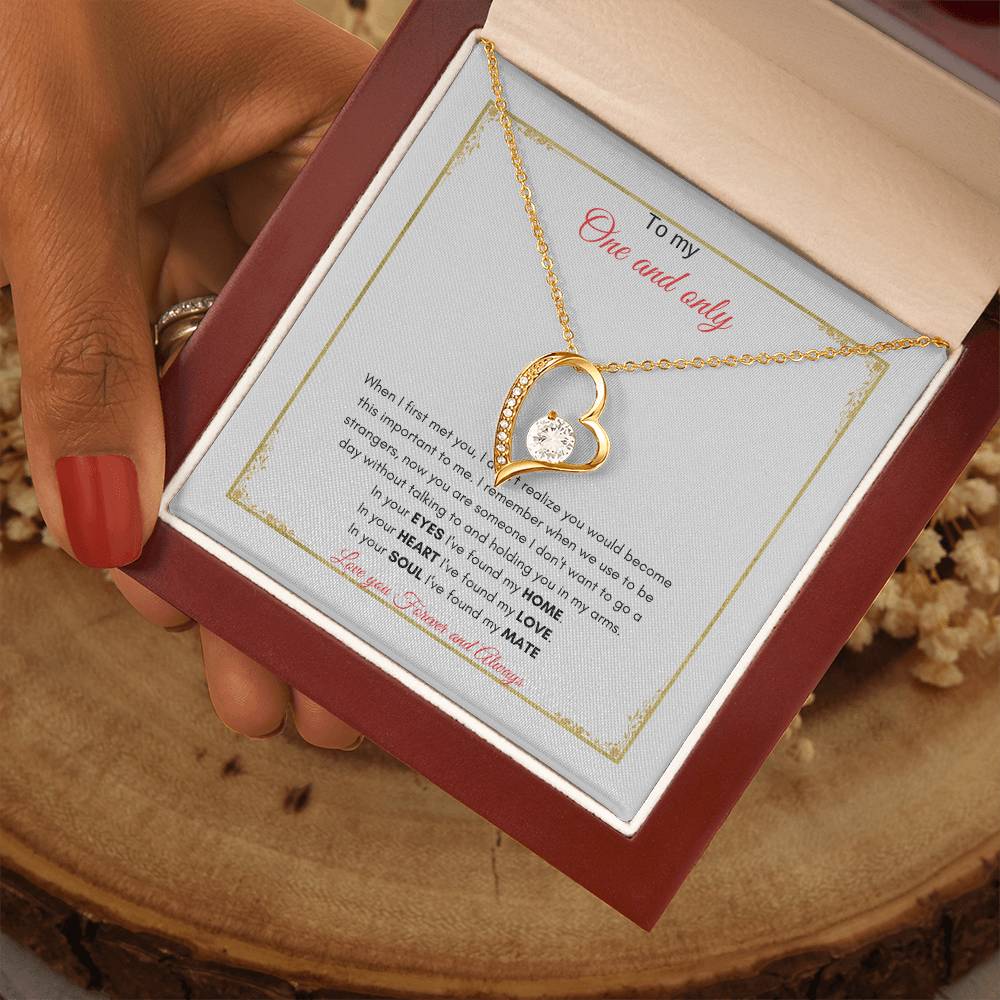 One and Only Necklace | Forever Love Necklace | Gift for Soulmate | Gift For Wife