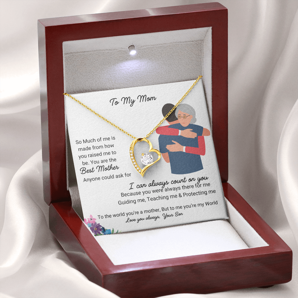 Love you Mom | Forever Love Necklace | Best gift for Mom | Mothers day gift