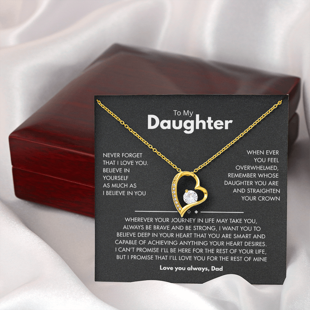 To my Daughter | Best for daughter | Best gift from Dad | Best jewelry gift for daughter | Forever Love Necklace