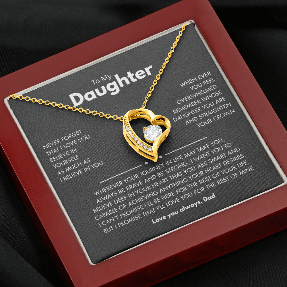 To my Daughter | Best for daughter | Best gift from Dad | Best jewelry gift for daughter | Forever Love Necklace