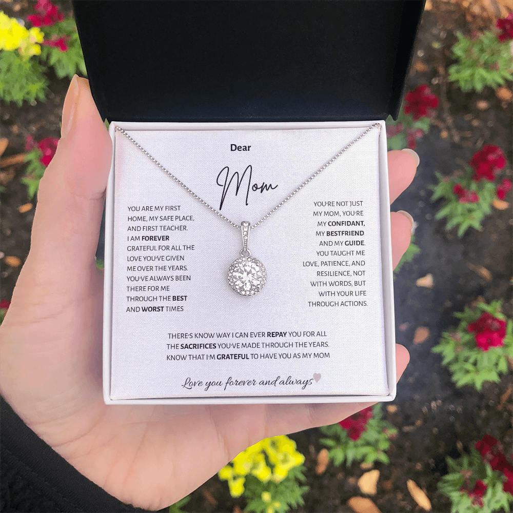 Dear Mom | Eternal Hope Necklace | Best gift for Mom | Best Mothers Day Gift | Surprise mom |
