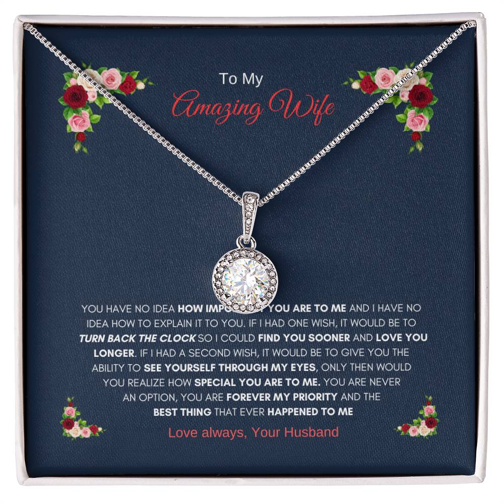 Husbands Eternal Love Necklace | Gift for Wife Necklace | Eternal Hope Necklace | Best gift for Wife | Best Gift for Wedding Anniversary | Best Gift for Soulmate