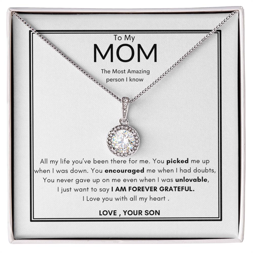Grateful Son Necklace Best Necklace for Mom Best Gift for
