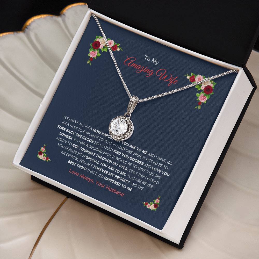 Husbands Eternal Love Necklace | Gift for Wife Necklace | Eternal Hope Necklace | Best gift for Wife | Best Gift for Wedding Anniversary | Best Gift for Soulmate
