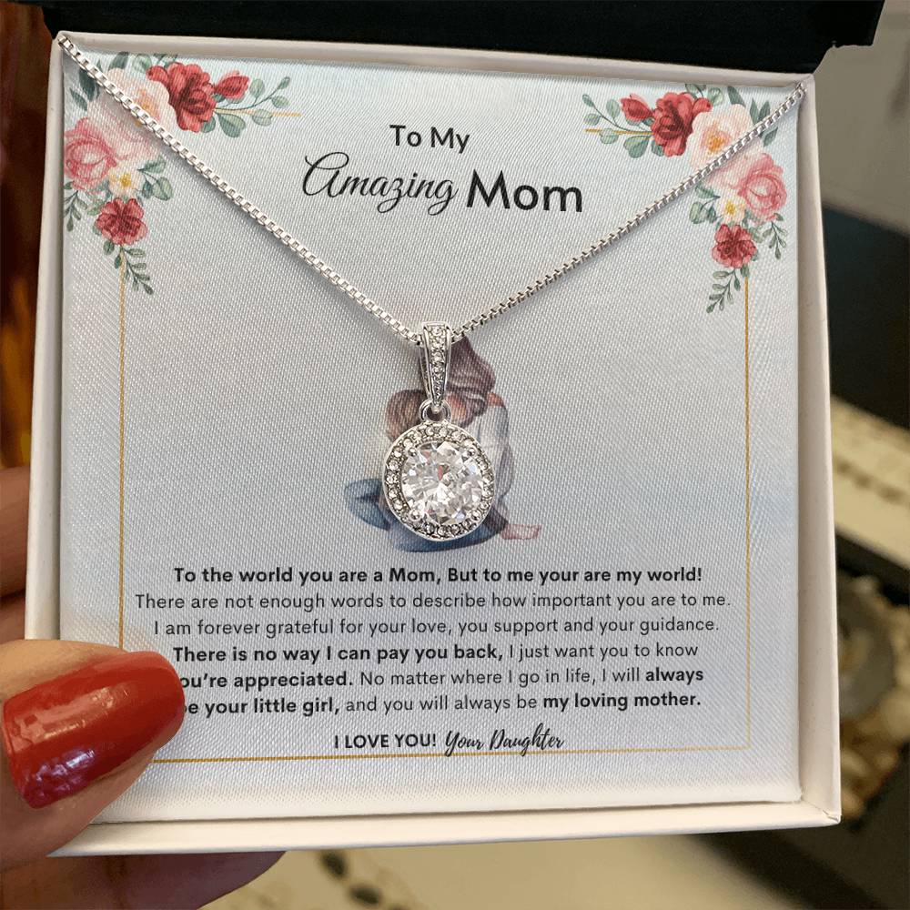Moms Enduring Love Necklace | Best Gift for Mom | Best Gift from Daughter | Best Gift for Mothers day | Best Jewelry Gift for Mom | Best Jewelry gift for mothers day
