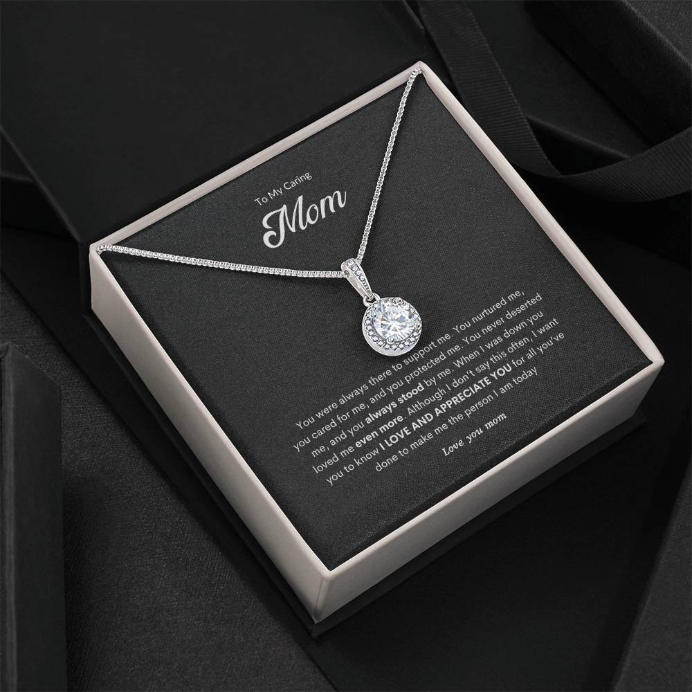 Cherish Heart Necklace | Best Necklace for Mom | Best Gift for Mothers day | Best Gift from Son | Best Jewelry gift for Mom | Best Heart felt gift for mom