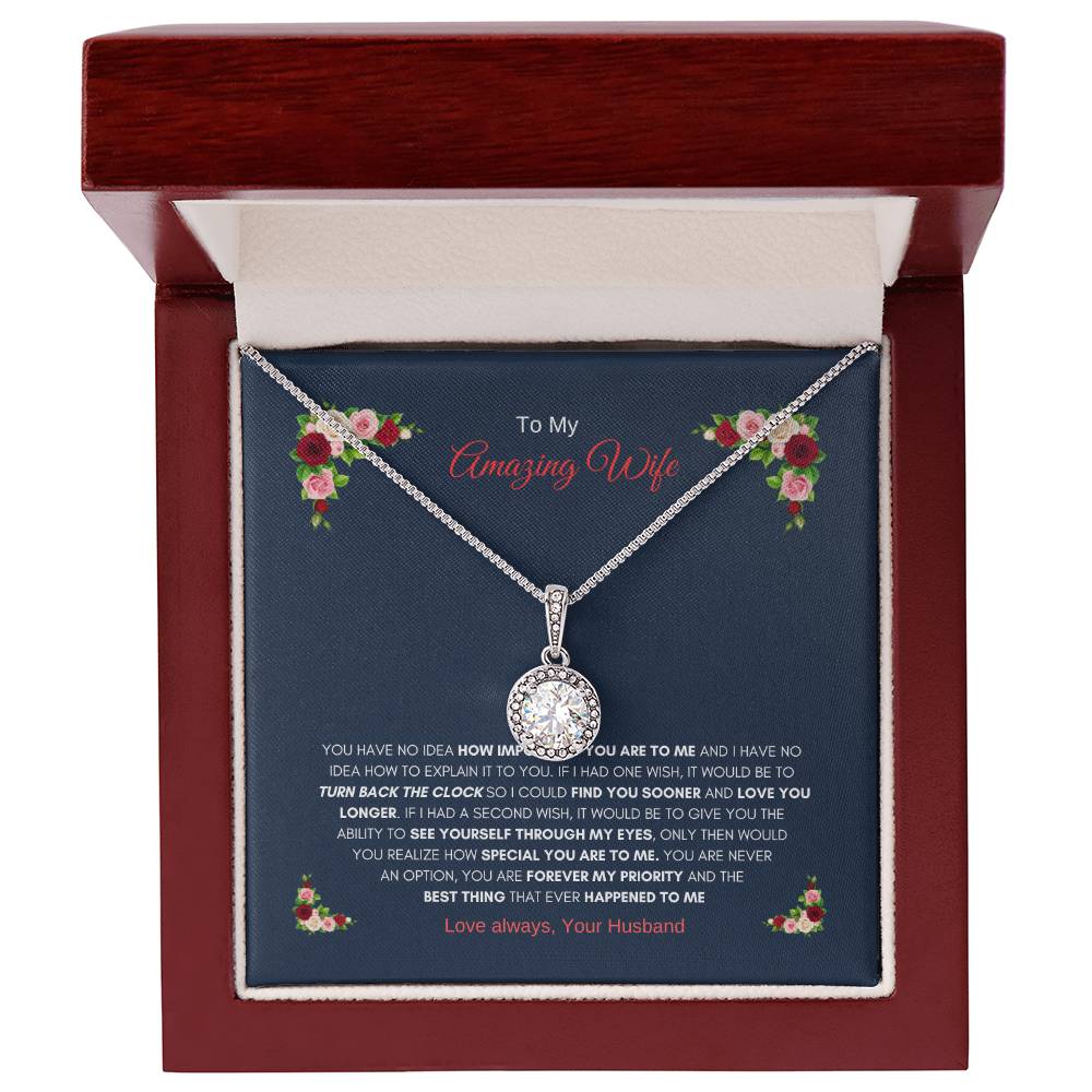 Husbands Eternal Love Necklace | Gift for Wife Necklace | Eternal Hope Necklace | Best gift for Wife | Best Gift for Wedding Anniversary | Best Gift for Soulmate