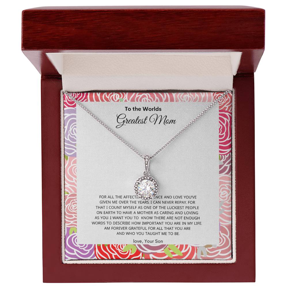 Moms Greatest Love | Best Necklace gift from son | Best Gift for Mom | Eternal Hope Necklace