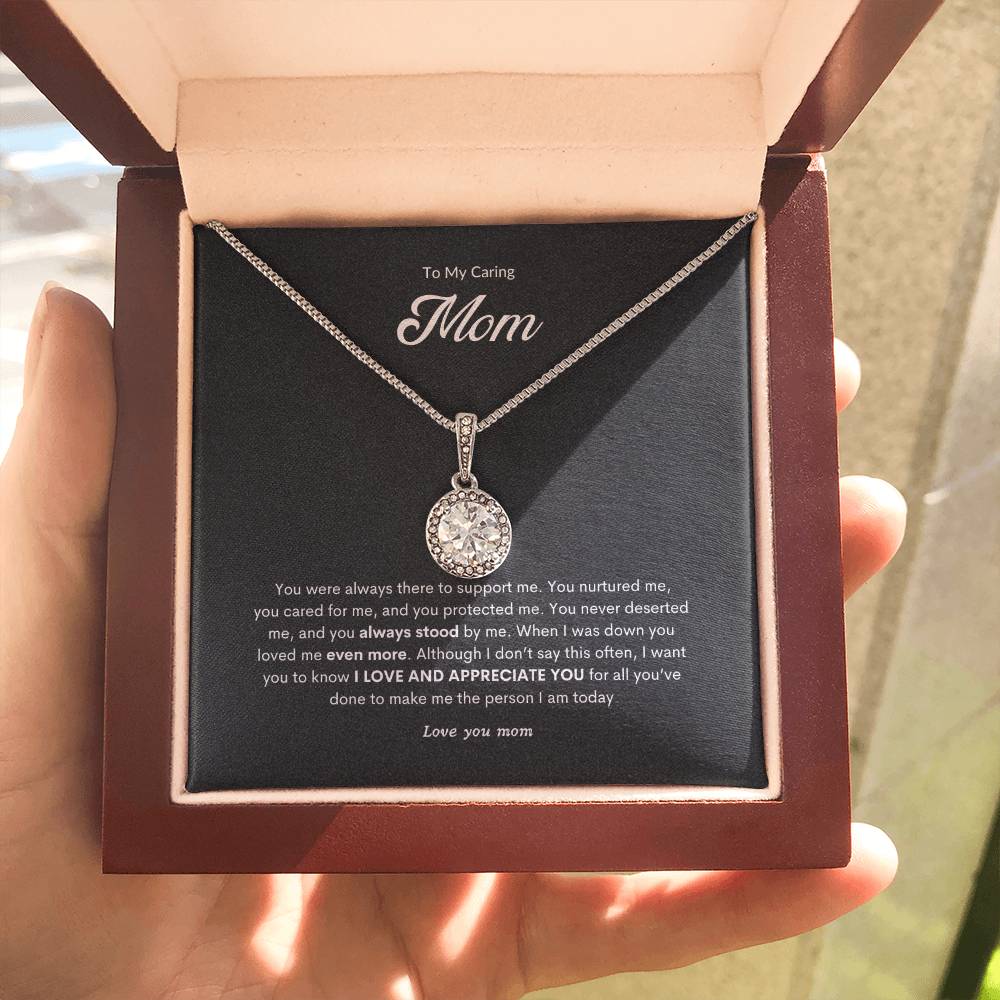 Cherish Heart Necklace | Best Necklace for Mom | Best Gift for Mothers day | Best Gift from Son | Best Jewelry gift for Mom | Best Heart felt gift for mom