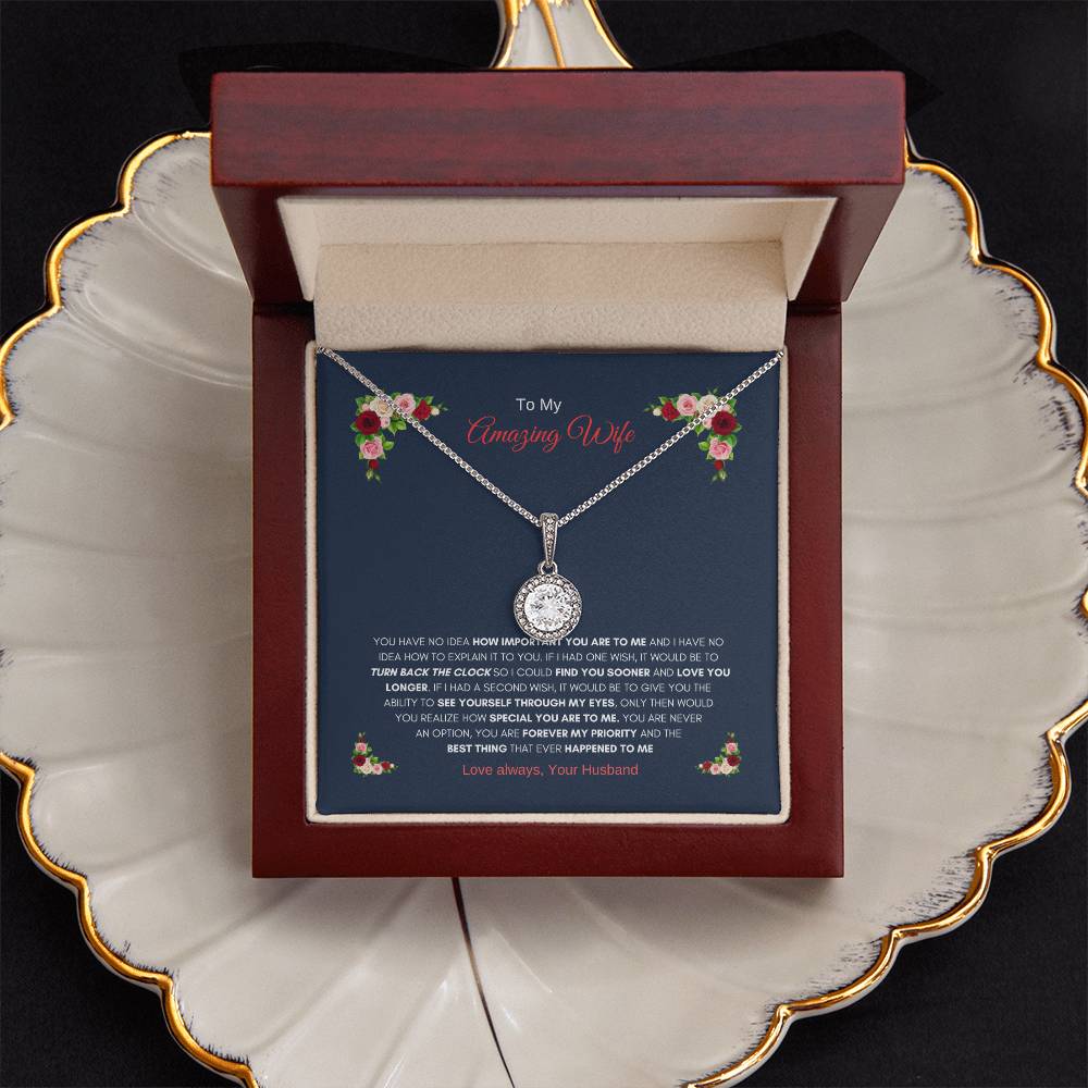 Husbands Eternal Love Necklace | Gift for Wife Necklace | Eternal Hope Necklace | Best gift for Wife | Best Gift for Wedding Anniversary | Best Gift for Soulmate