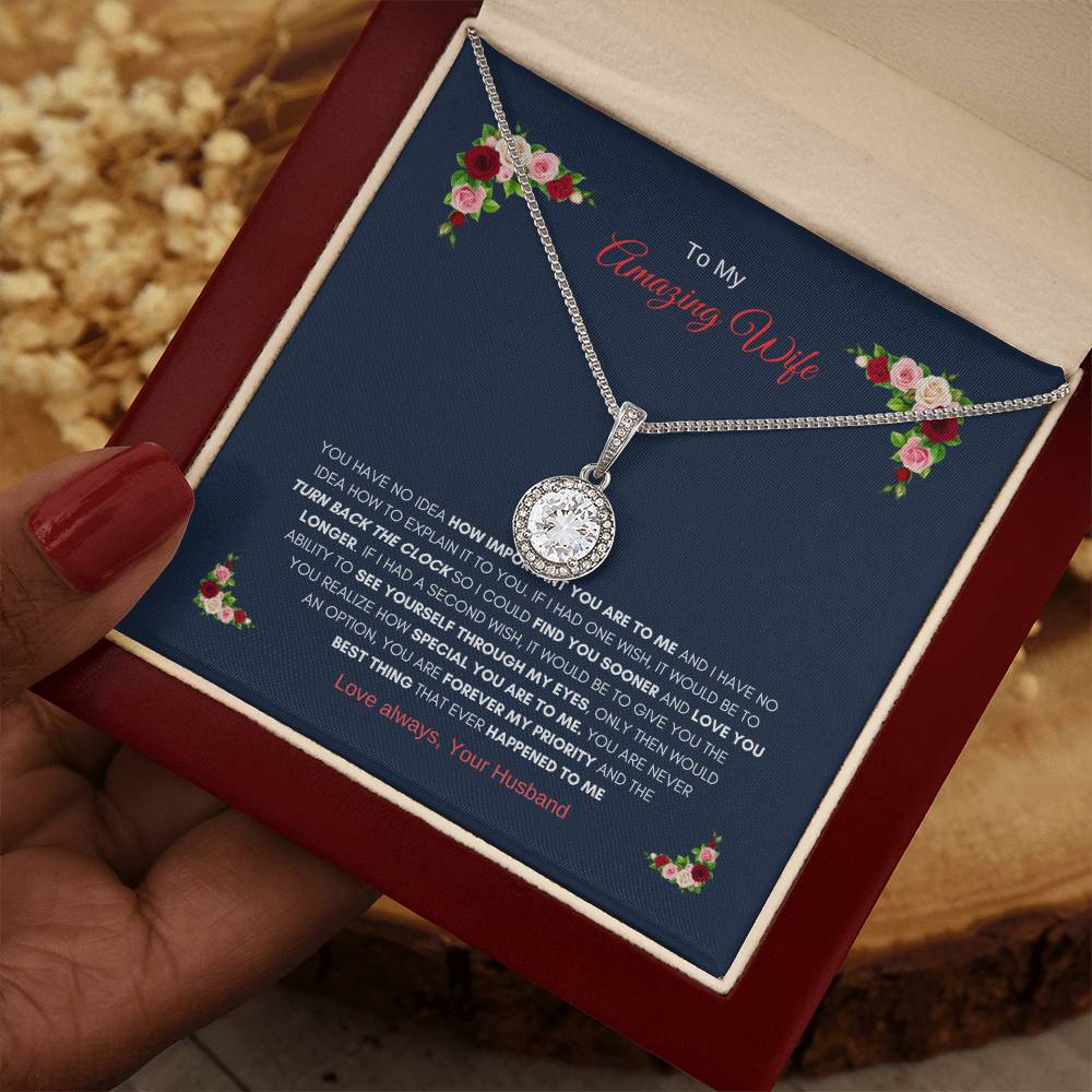 Husbands Eternal Love Necklace | Gift for Wife Necklace | Eternal Hope Necklace | Best gift for Wife | Best Gift for Wedding Anniversary | Best Gift for Soulmate