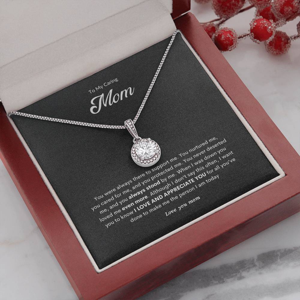 Cherish Heart Necklace | Best Necklace for Mom | Best Gift for Mothers day | Best Gift from Son | Best Jewelry gift for Mom | Best Heart felt gift for mom