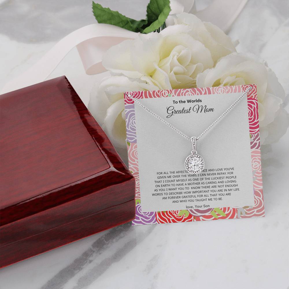 Moms Greatest Love | Best Necklace gift from son | Best Gift for Mom | Eternal Hope Necklace