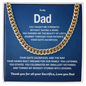 To My Dad | Cuban Link Chain | Best fathers day Gift | Best gift for Dad