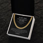 To My Dad | Cuban Link Chain | My Hero, My Guiding Light | Best Gift for Dad | Best Gift for fathers Day
