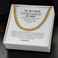 To My Dad | Cuban Link Chain | My Hero, My Guiding Light | Best Gift for Dad | Best Gift for fathers Day
