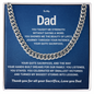 To My Dad | Cuban Link Chain | Best fathers day Gift | Best gift for Dad