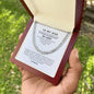 To My Dad | Cuban Link Chain | My Hero, My Guiding Light | Best Gift for Dad | Best Gift for fathers Day