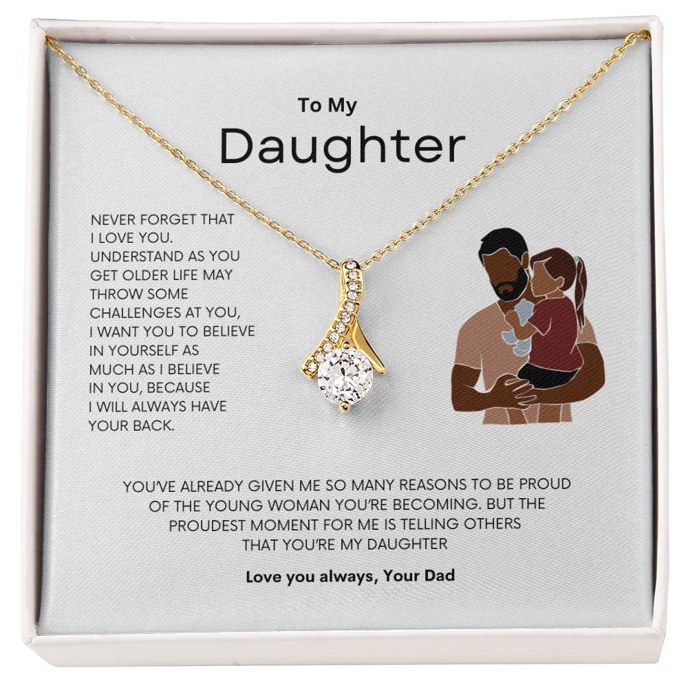 Daddy's Pride Necklace | Best gift for daughter | Best gift from Dad | Gift gift for daughters birthday | Best Jewelry gift for daughter