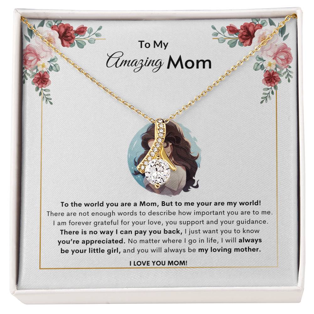 Adore Mom Necklace | Best Gift for Mom | Best Gift from Daughter | Best Gift for Mothers day | Best Jewelry Gift for Mom | Best Jewelry gift for mothers day