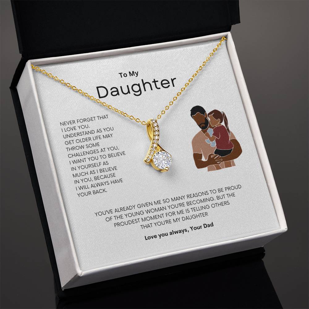 Daddy's Pride Necklace | Best gift for daughter | Best gift from Dad | Gift gift for daughters birthday | Best Jewelry gift for daughter