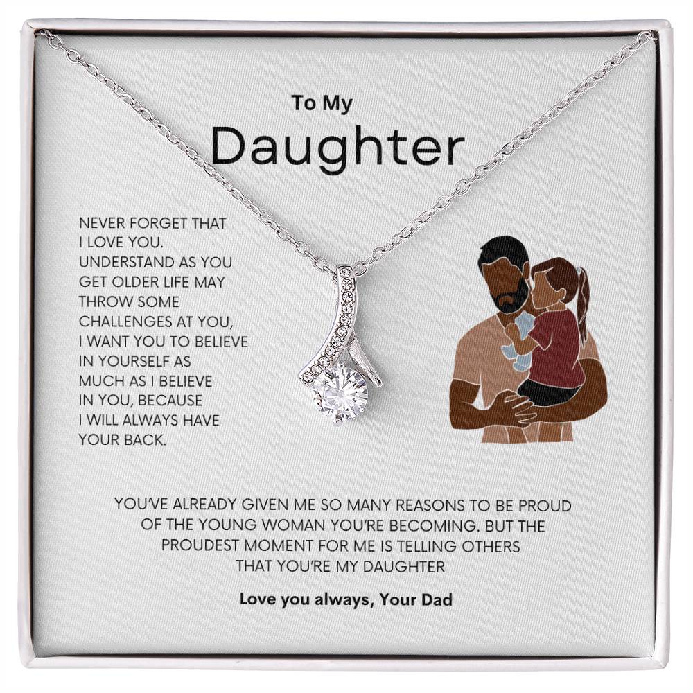 Daddy's Pride Necklace | Best gift for daughter | Best gift from Dad | Gift gift for daughters birthday | Best Jewelry gift for daughter