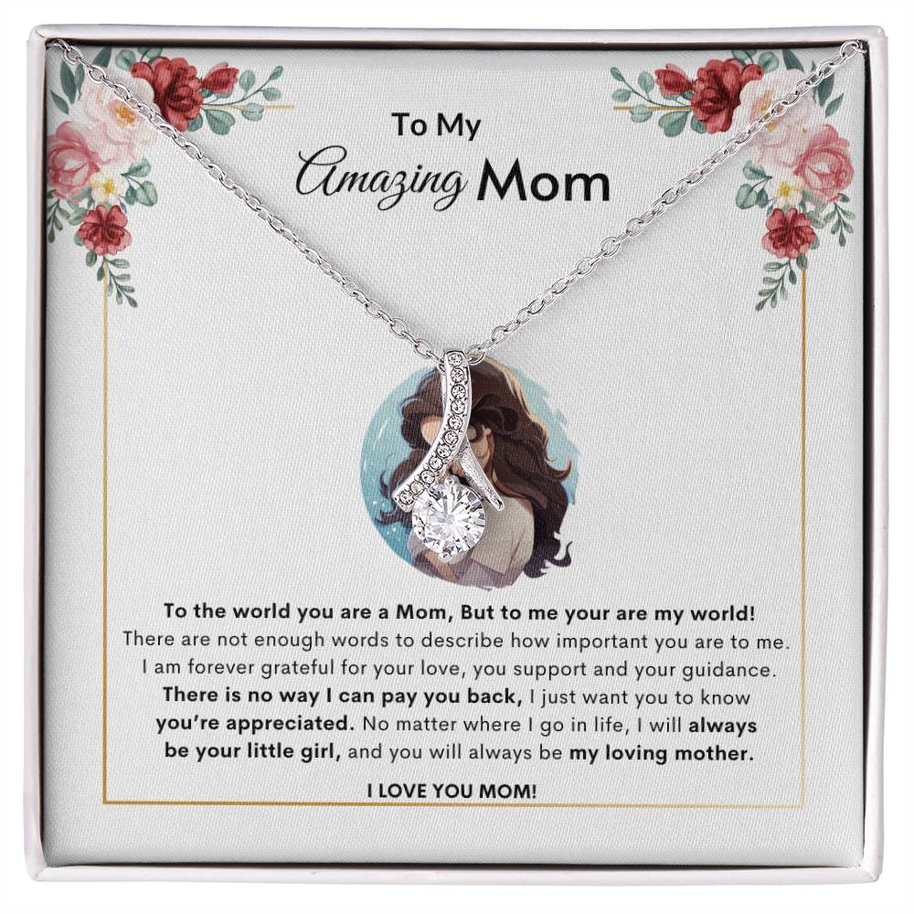 Adore Mom Necklace | Best Gift for Mom | Best Gift from Daughter | Best Gift for Mothers day | Best Jewelry Gift for Mom | Best Jewelry gift for mothers day