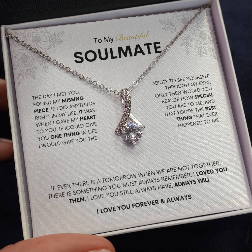 To My Beautiful Soulmate | Alluring Beauty Necklace | Best gift for Wife | Best Gift for Spouse | Best Gift for Wedding Anniversary | Best gift to say I love you❤️🫶