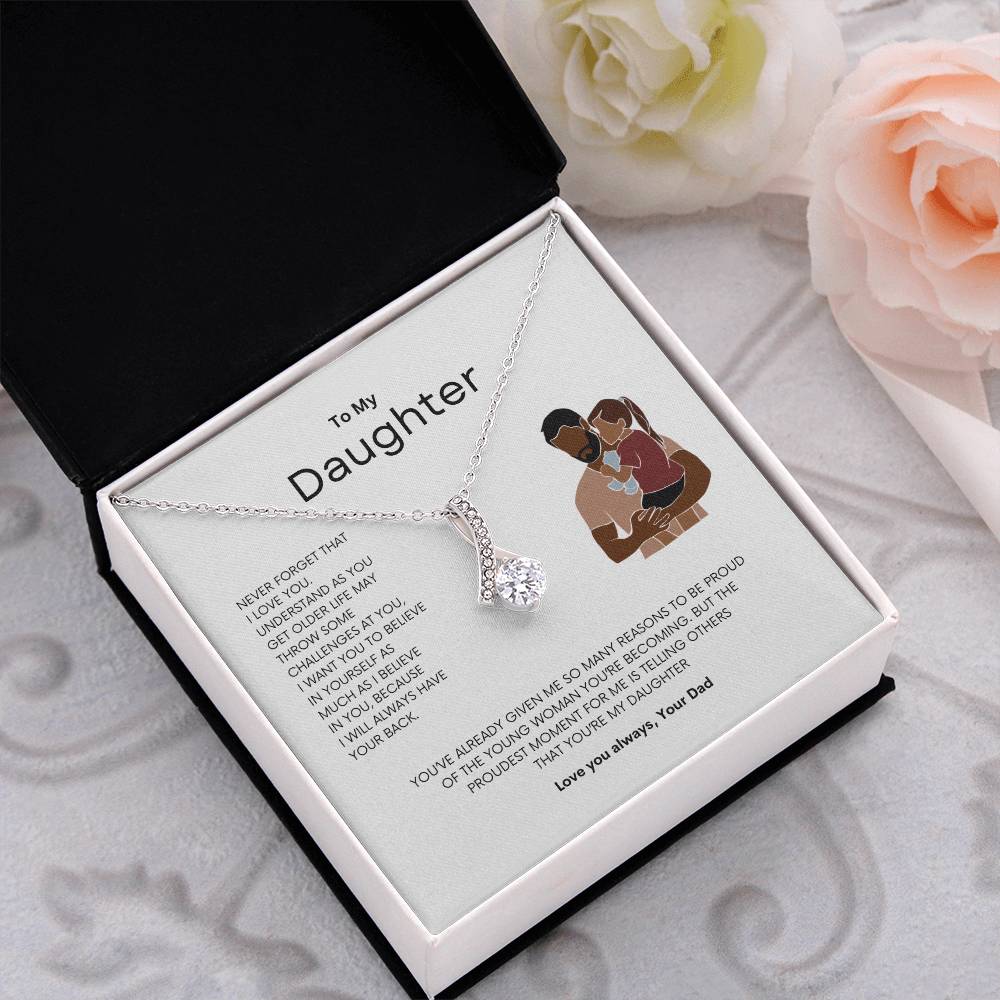 Daddy's Pride Necklace | Best gift for daughter | Best gift from Dad | Gift gift for daughters birthday | Best Jewelry gift for daughter