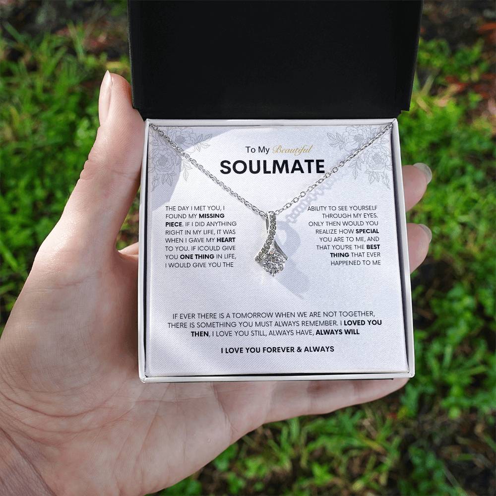 To My Beautiful Soulmate | Alluring Beauty Necklace | Best gift for Wife | Best Gift for Spouse | Best Gift for Wedding Anniversary | Best gift to say I love you❤️🫶