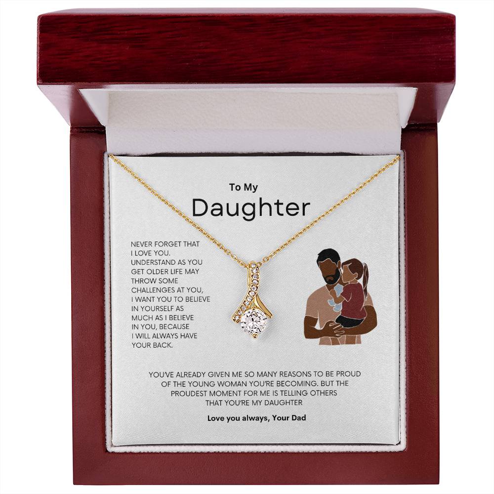 Daddy's Pride Necklace | Best gift for daughter | Best gift from Dad | Gift gift for daughters birthday | Best Jewelry gift for daughter