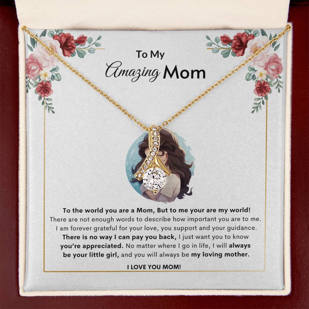 Adore Mom Necklace | Best Gift for Mom | Best Gift from Daughter | Best Gift for Mothers day | Best Jewelry Gift for Mom | Best Jewelry gift for mothers day