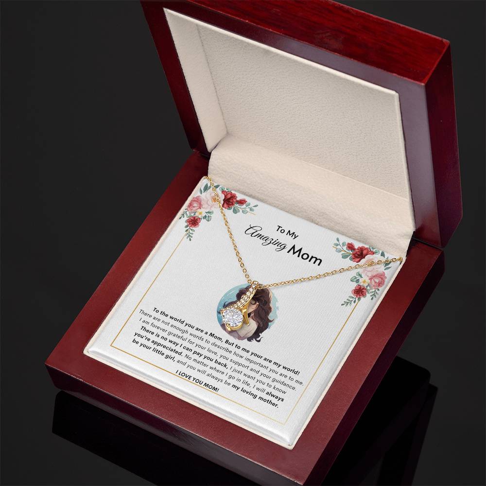 Adore Mom Necklace | Best Gift for Mom | Best Gift from Daughter | Best Gift for Mothers day | Best Jewelry Gift for Mom | Best Jewelry gift for mothers day