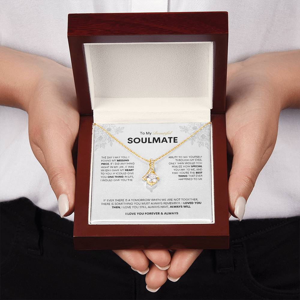 To My Beautiful Soulmate | Alluring Beauty Necklace | Best gift for Wife | Best Gift for Spouse | Best Gift for Wedding Anniversary | Best gift to say I love you❤️🫶