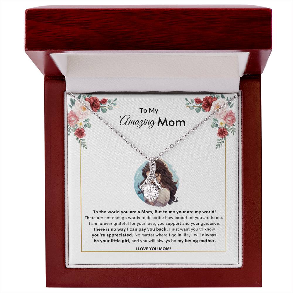 Adore Mom Necklace | Best Gift for Mom | Best Gift from Daughter | Best Gift for Mothers day | Best Jewelry Gift for Mom | Best Jewelry gift for mothers day