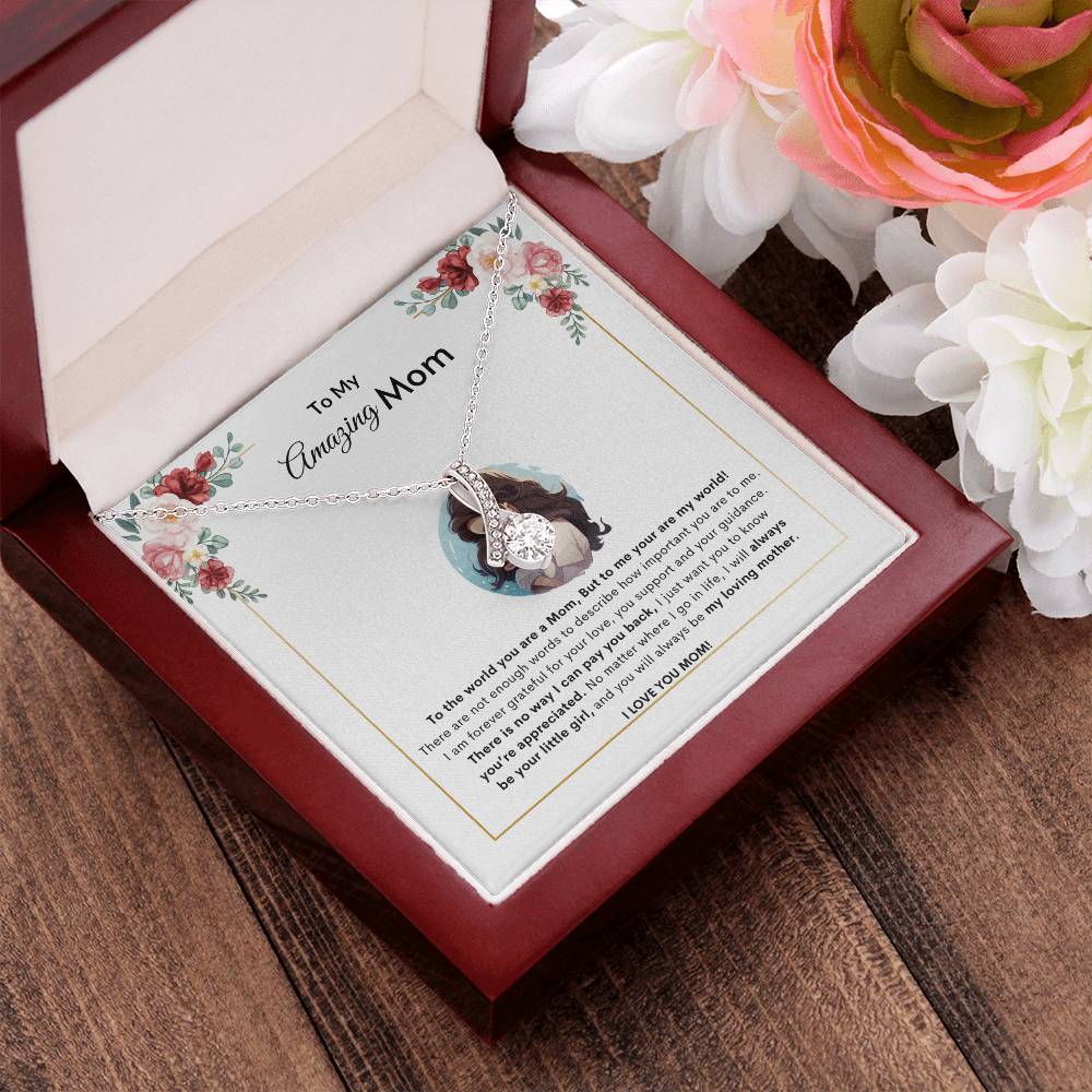 Adore Mom Necklace | Best Gift for Mom | Best Gift from Daughter | Best Gift for Mothers day | Best Jewelry Gift for Mom | Best Jewelry gift for mothers day