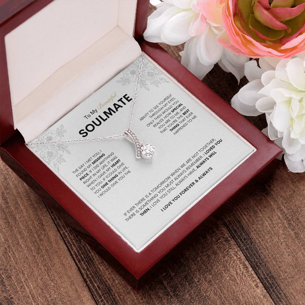 To My Beautiful Soulmate | Alluring Beauty Necklace | Best gift for Wife | Best Gift for Spouse | Best Gift for Wedding Anniversary | Best gift to say I love you❤️🫶