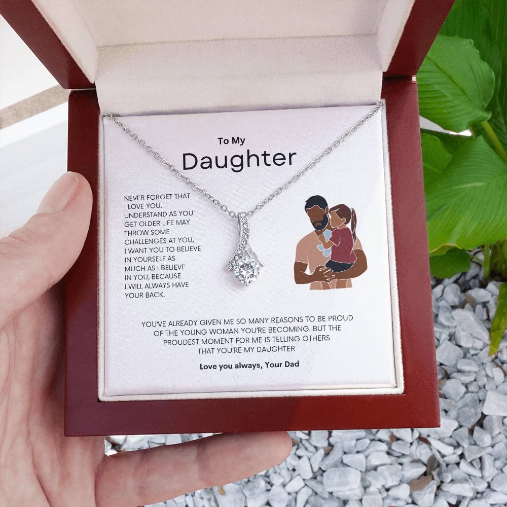 Daddy's Pride Necklace | Best gift for daughter | Best gift from Dad | Gift gift for daughters birthday | Best Jewelry gift for daughter