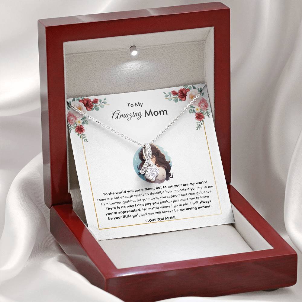 Adore Mom Necklace | Best Gift for Mom | Best Gift from Daughter | Best Gift for Mothers day | Best Jewelry Gift for Mom | Best Jewelry gift for mothers day
