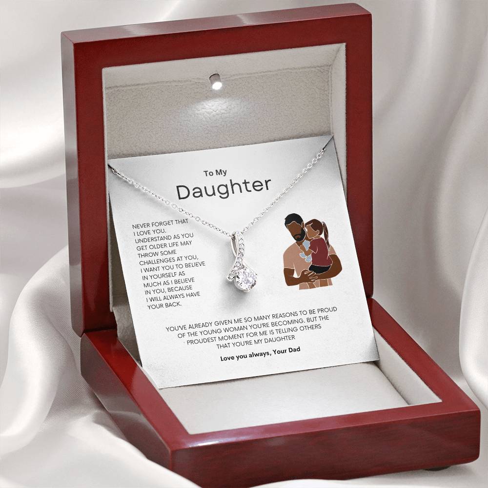 Daddy's Pride Necklace | Best gift for daughter | Best gift from Dad | Gift gift for daughters birthday | Best Jewelry gift for daughter