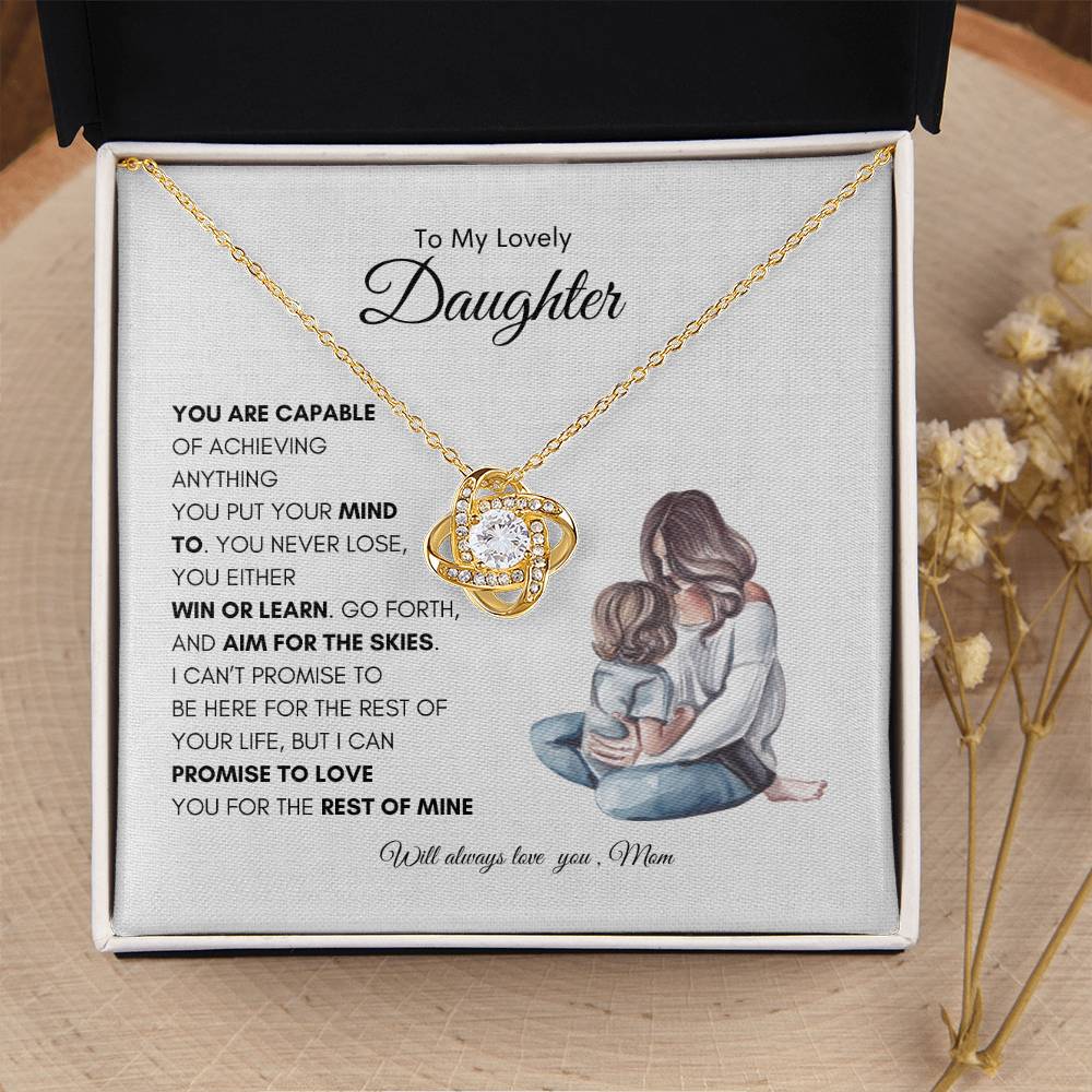 Mothers Enduring Love Necklace | Best Gift for Daughter | Best Gift from Mom | Best Gift for Daughters Birthday | Best Gift for Baby Girls | Best Jewelry Gift for Daughter