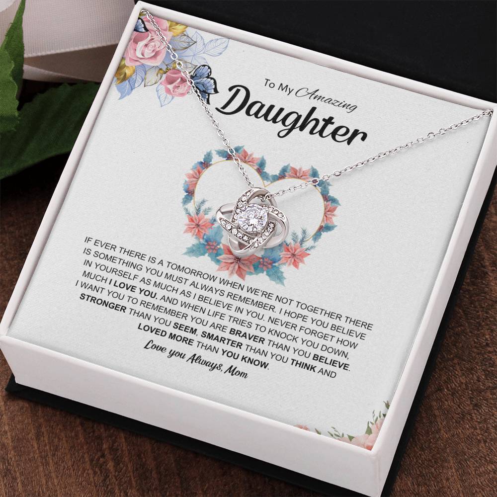 Valiant Love | Love knot Necklace | Best gift for daughter | Best gift for daughters birthday | Best gift for daughters graduation | Best gift from Mom ❤️👩👧