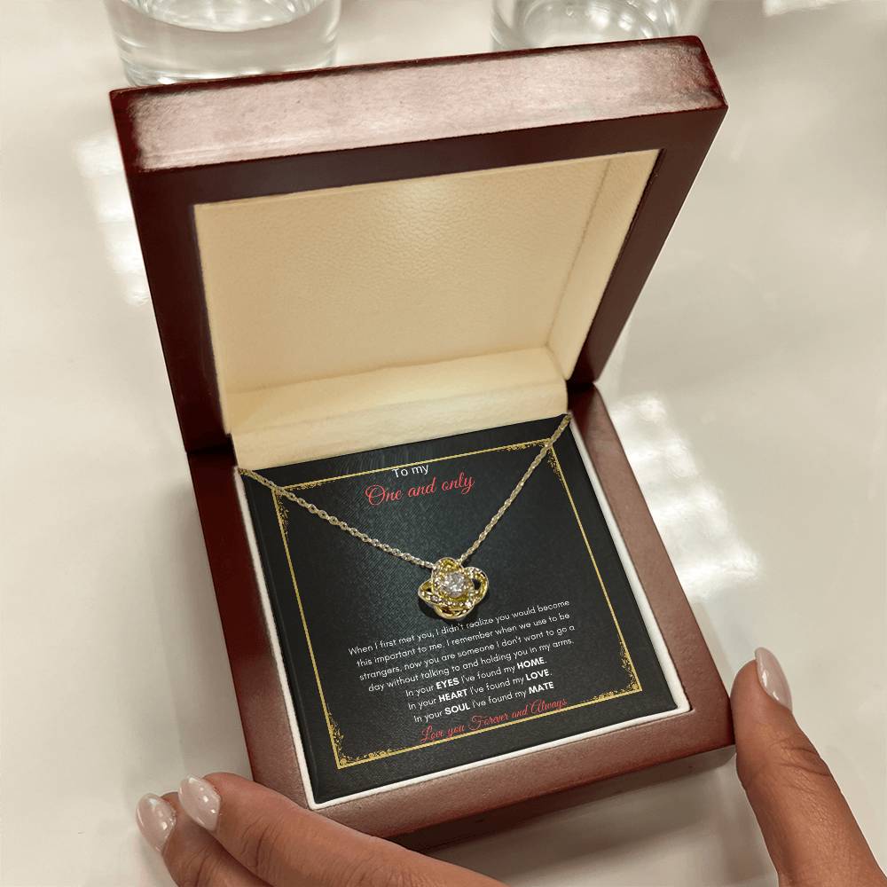 One and Only Necklace | Gift for Wife | Necklace for loved one | Love Knot Necklace