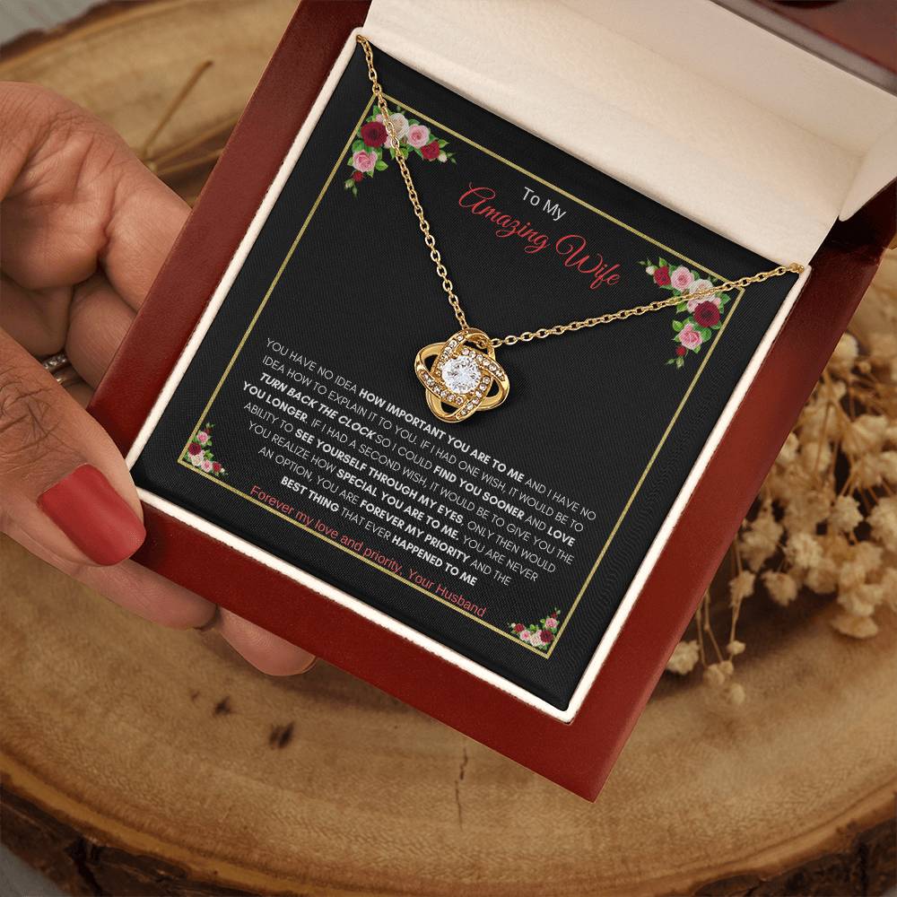 My Pure Adoration Necklace | knot Necklace | Gift for Wife Necklace | Love Knot Necklace| Best Gift for Wife | Best Gift for Wedding Anniversary | Best Gift for Soulmate