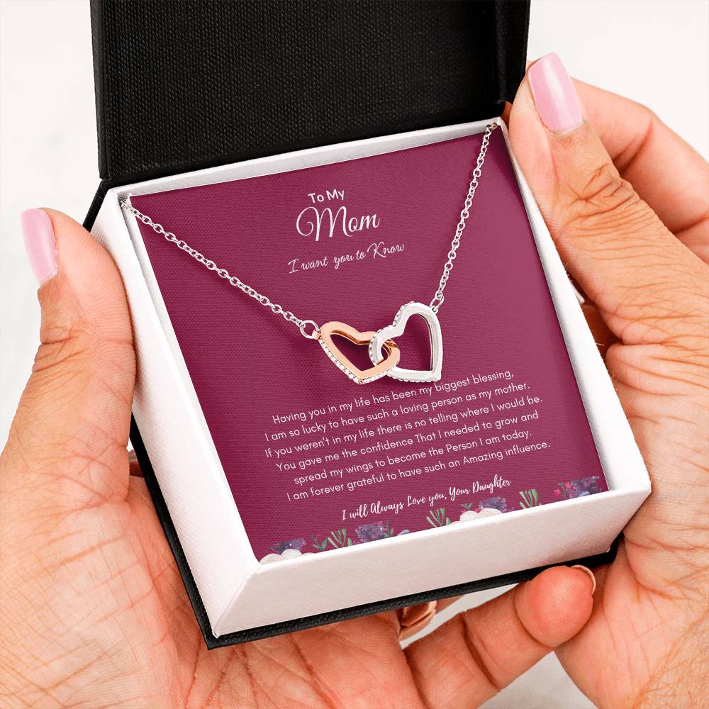 Daughters Love for Mom Necklace | Best gift from Daughter | Best gift for Mom | Best Gift for Mothers day |