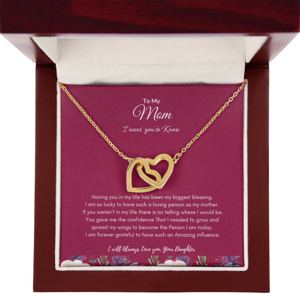 Daughters Love for Mom Necklace | Best gift from Daughter | Best gift for Mom | Best Gift for Mothers day |